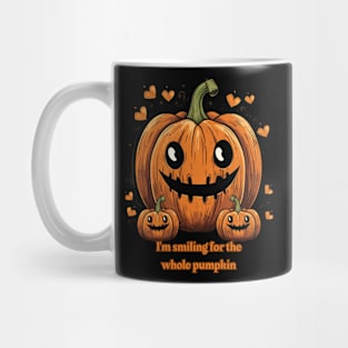 I'm Smiling For The Whole Pumpkin Funny Pumpkin Mug